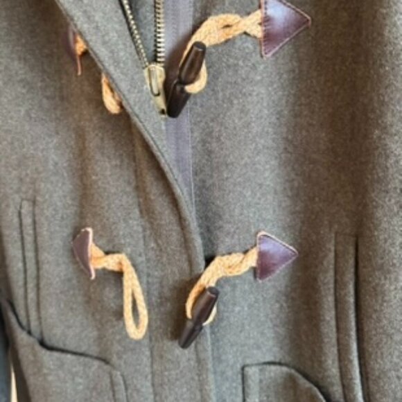 J.Crew Wool Duffle Coat with Toggle Closure | Classic Hooded Coat | Size 00 - Picture 3 of 4